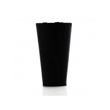 United Scientific Laboratory Grade Rubber Stopper w/Hole, Black SBR Rubber, Size No 000, 12.7 x 8.2 x 21mm, 170PK 259150H-000